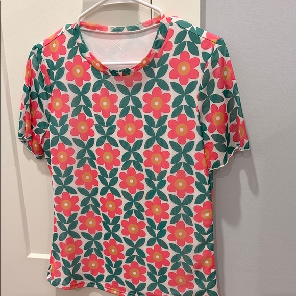 Floral Print Women's Top - Picture 2 of 2